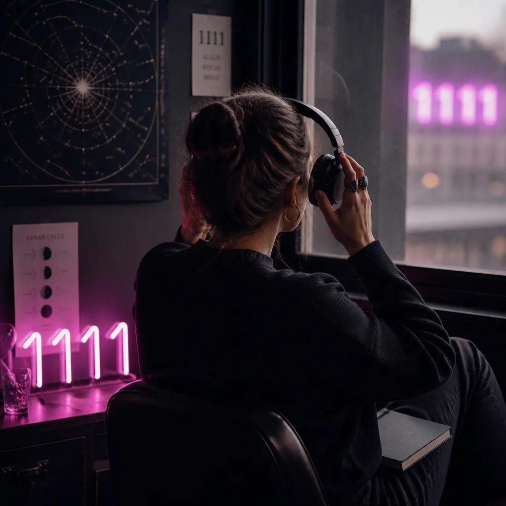 Person holding headphones beside a quiet window